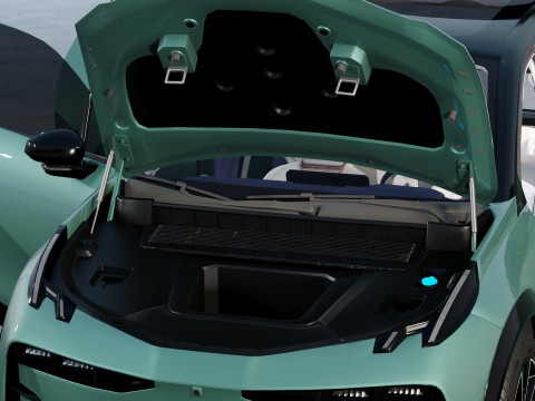 Zeekr X 2025 with Interior Modelo 3D