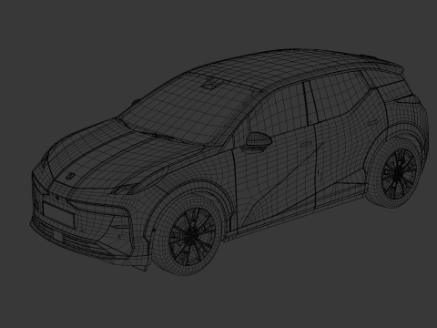 Zeekr X 2025 with Interior Modelo 3D