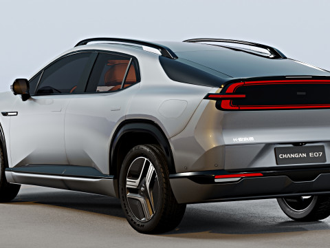 Changan Nevo E07 2025 with interior 3D 模型