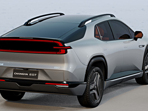 Changan Nevo E07 2025 with interior 3D 模型