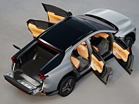 Changan Nevo E07 2025 with interior 3D 模型