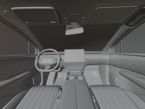 Changan Nevo E07 2025 with interior 3D 模型