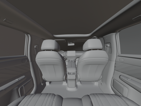Changan Nevo E07 2025 with interior 3D 模型