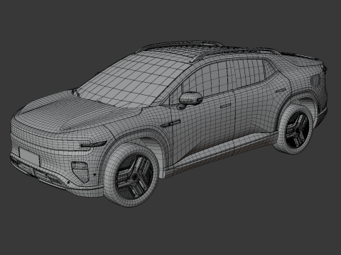 Changan Nevo E07 2025 with interior 3D 模型