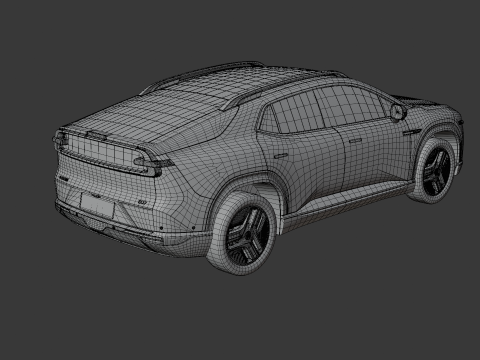 Changan Nevo E07 2025 with interior 3D 模型