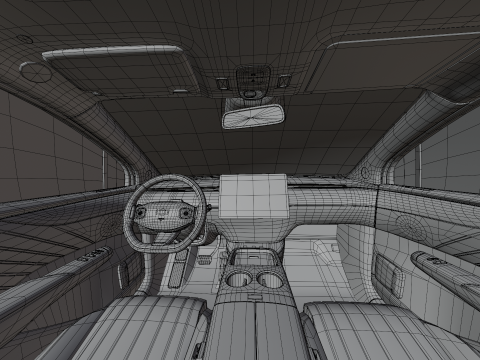 Changan Nevo E07 2025 with interior 3D 模型