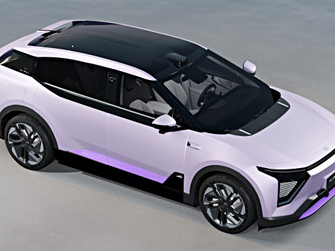 HiPhi Y with interior 3D Model