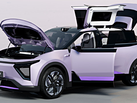 HiPhi Y with interior 3D Model