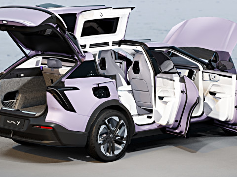 HiPhi Y with interior 3D Model