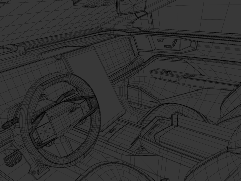 HiPhi Y with interior 3D Model