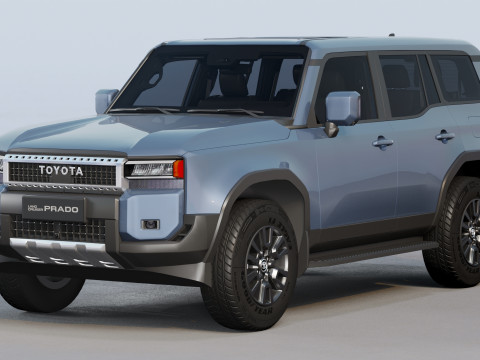 Toyota Land Cruiser Prado 2025 with interior 3D Model