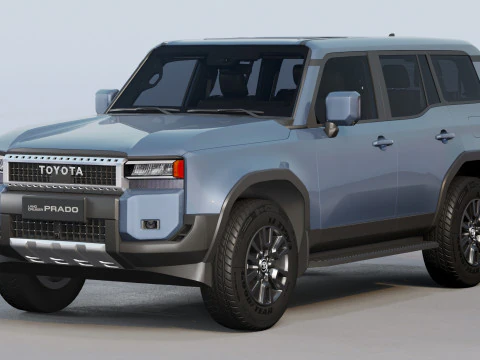 Toyota Land Cruiser Prado 2025 with interior 3D Model