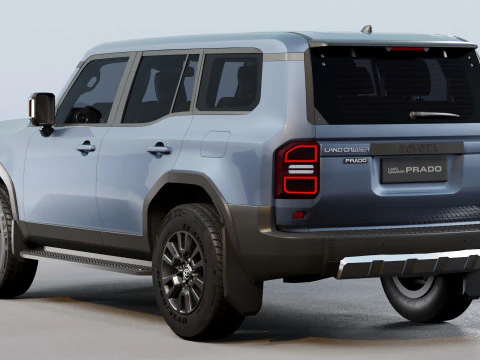 Toyota Land Cruiser Prado 2025 with interior 3D Model