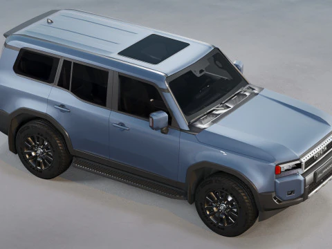 Toyota Land Cruiser Prado 2025 with interior 3D Model