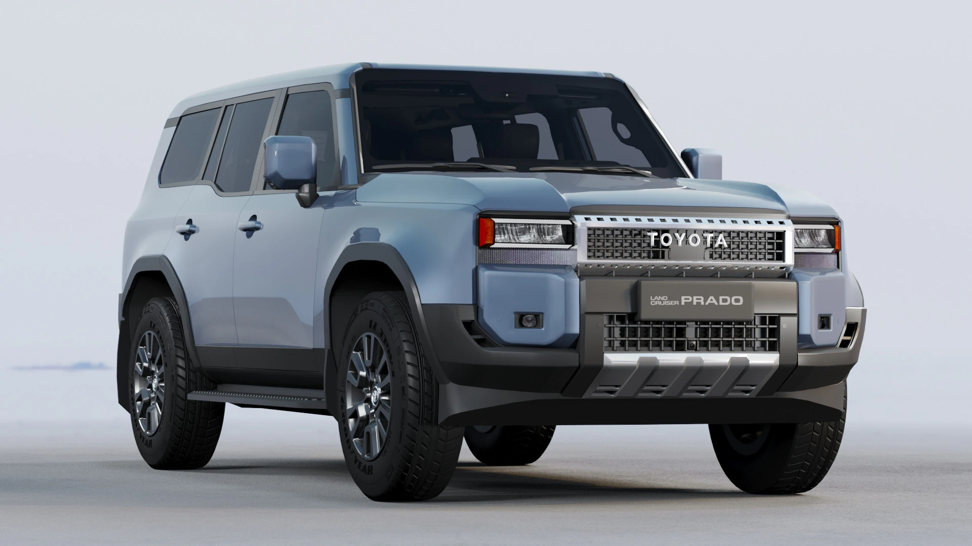 Toyota Land Cruiser Prado 2025 with interior 3D Model .c4d .max .obj .3ds .fbx .stl .blend 