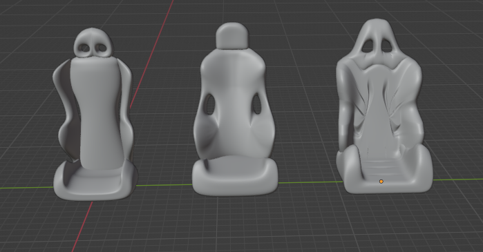 Carseats for custom 1-64 3D मॉडल .c4d .max .obj .3ds .fbx .stl .blend