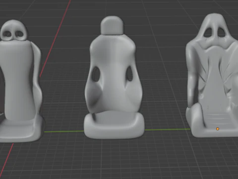 Asientos de coche para personalizado 1-64 Modelo 3D