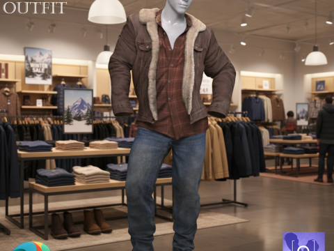 Undercover Command Outfit for Genesis 9 3D Model