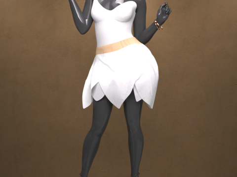 Lilylight Dress Outfit for Genesis 9 Modello 3D