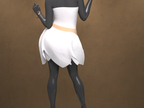 Lilylight Dress Outfit for Genesis 9 Modello 3D