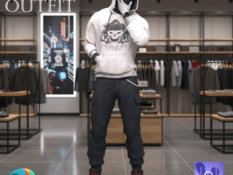 Hecker Outfit for Genesis 9 3Dモデル
