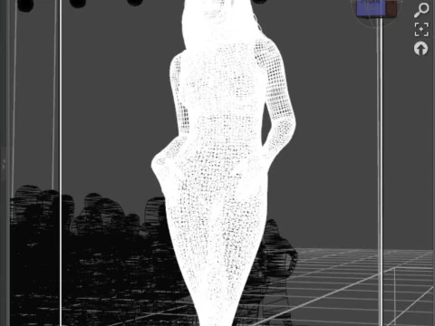 Genesis 9 공짜 사이버펑크 드레스 3D 모델