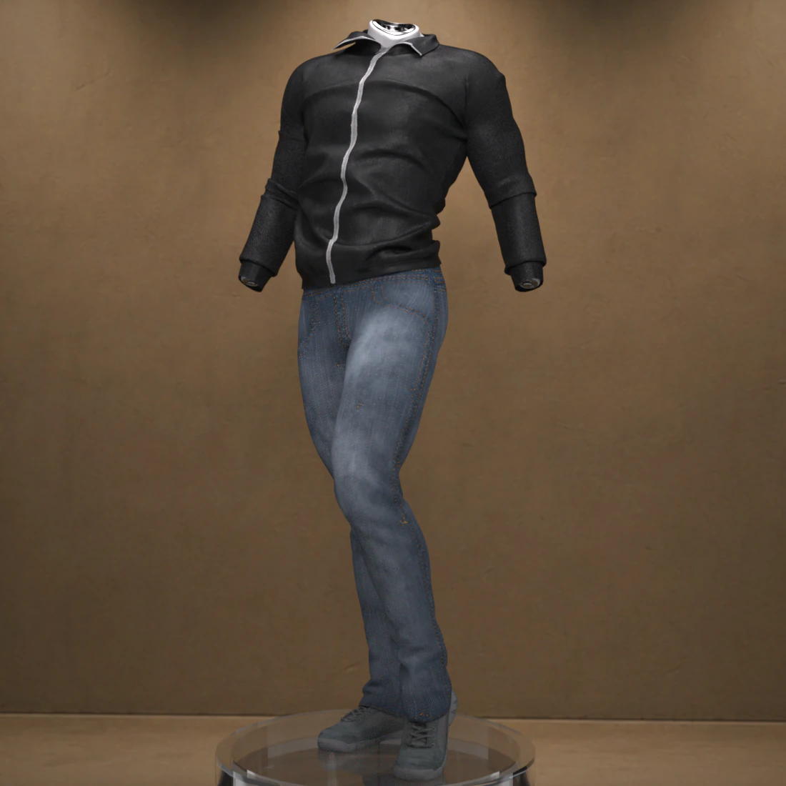 Bomber Jacket Outfit for Genesis 9 3D Model .c4d .max .obj .3ds .fbx .stl .blend 