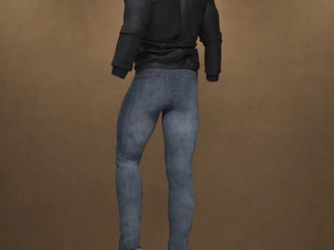 Bomber Jacket Outfit for Genesis 9 3D Model
