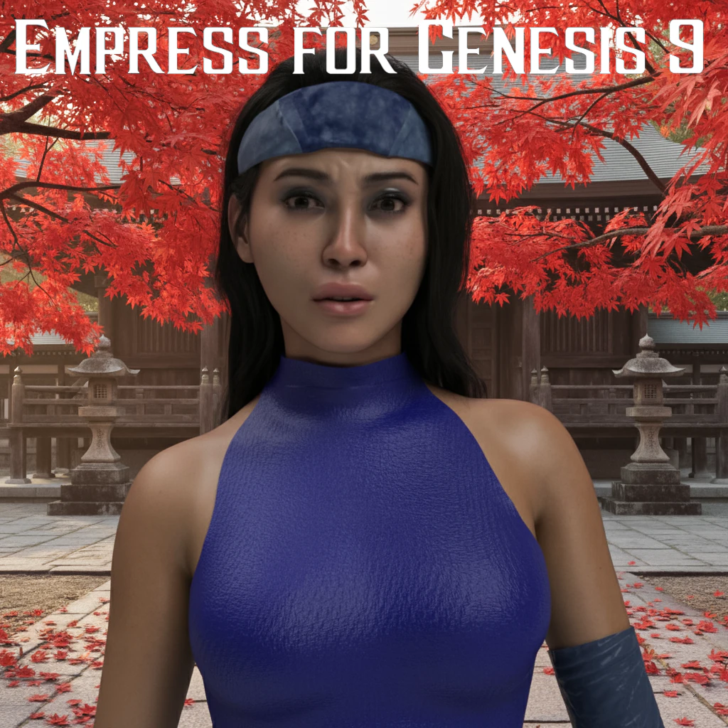 Empress Character and Outfit for Genesis 9 3D Model .c4d .max .obj .3ds .fbx .stl .blend 