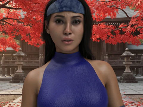 창세기 9의 황후 캐릭터와 의상 3D 모델