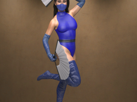 Empress Character and Outfit for Genesis 9 3D 模型