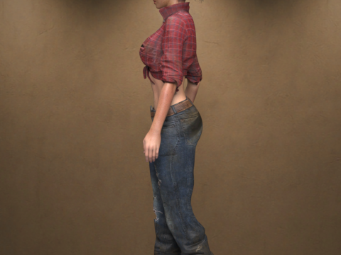Farmergirl for Genesis 9 3D Model