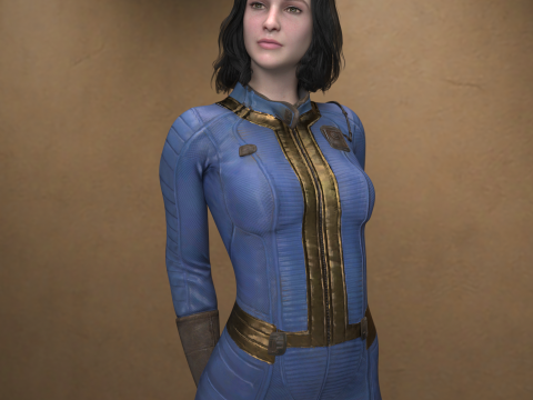 Noura Character and Outfit for Genesis 9 3Dモデル