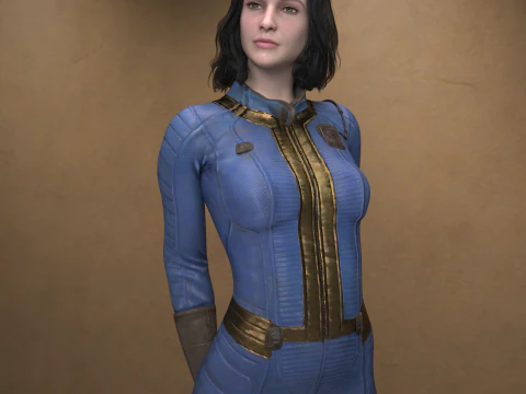 Personaggio e vestito di Noura per Genesis 9 Modello 3D