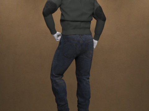 Casual Military Outfit for Genesis 9 3D Model