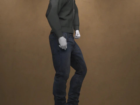 Casual Military Outfit for Genesis 9 3D Model
