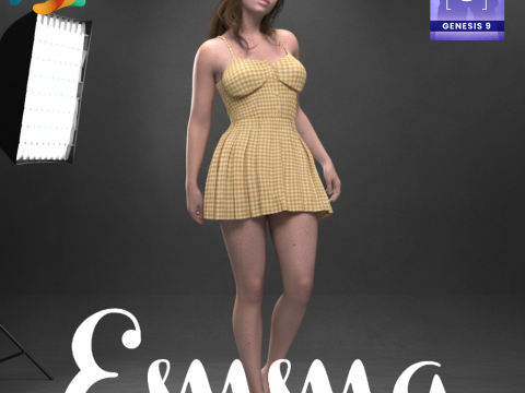 Introducing Emma for Genesis 9 - Original Character Model 3D