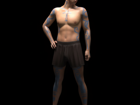 Pict Kiliann Character for Genesis 9 3D 模型