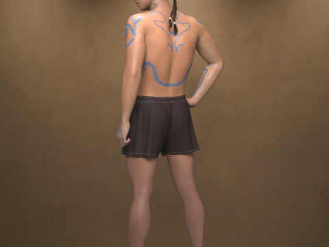 Pict Kiliann Character for Genesis 9 3D 模型