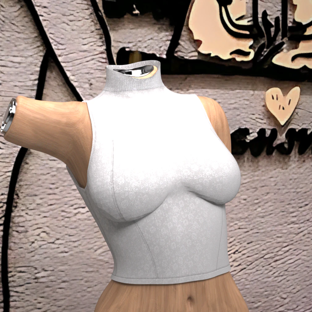 Long Top Neck for Genesis 9 3D Model .c4d .max .obj .3ds .fbx .stl .blend 