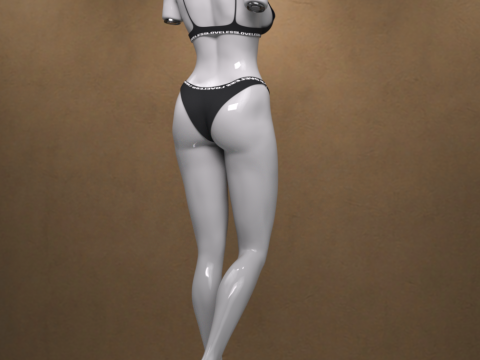 Loveless Underwear Set for Genesis 9 3D 模型