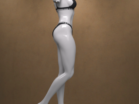 Loveless Underwear Set for Genesis 9 3D 模型