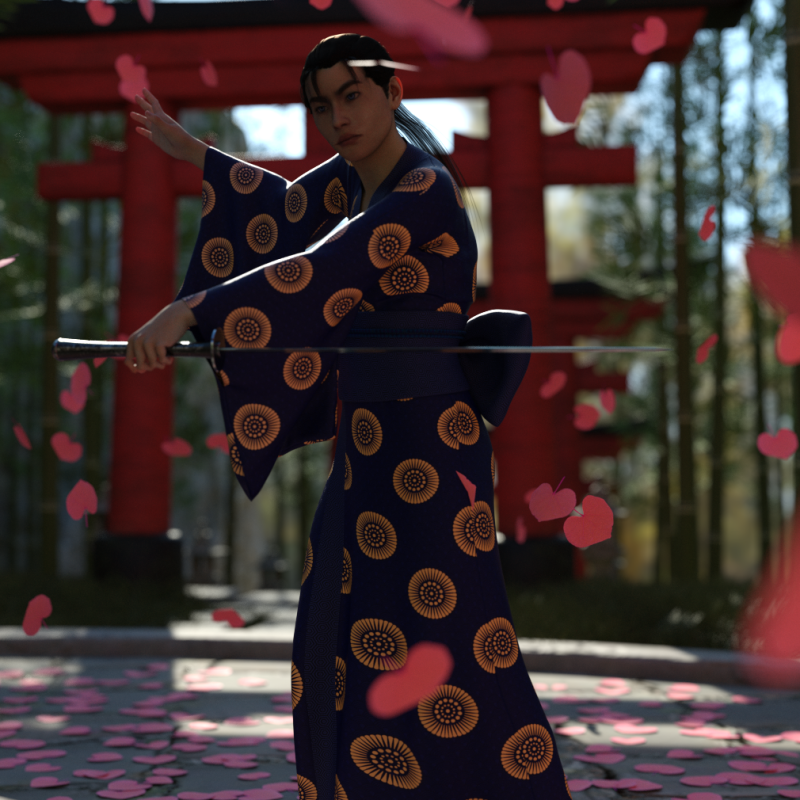 Oni Bride Character for Genesis 9 3D 모델 .c4d .max .obj .3ds .fbx .stl .blend 