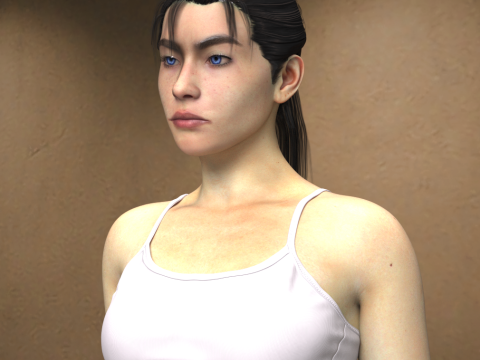 Oni Bride Character for Genesis 9 3D 모델