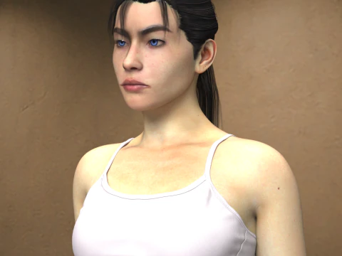 Oni Bride Character for Genesis 9 3D Model