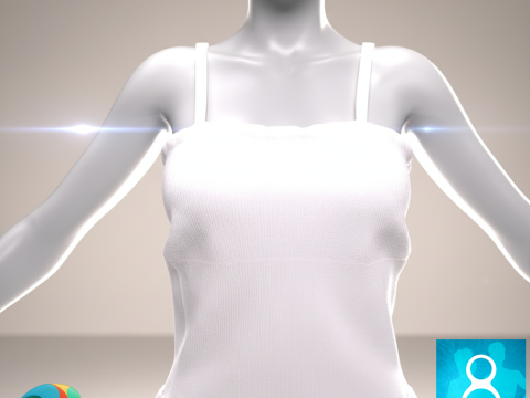 Knit Top for Genesis 8 Model 3D