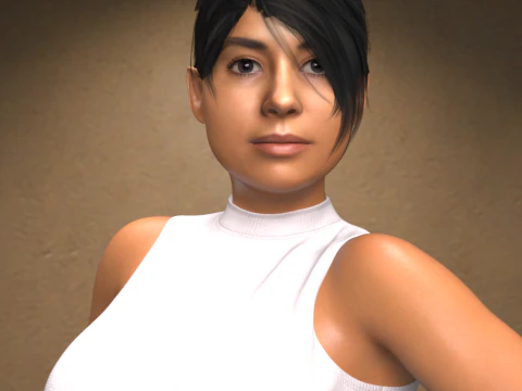 उत्पत्ति 9 के लिए रोज़ी चरित्र 3D मॉडल