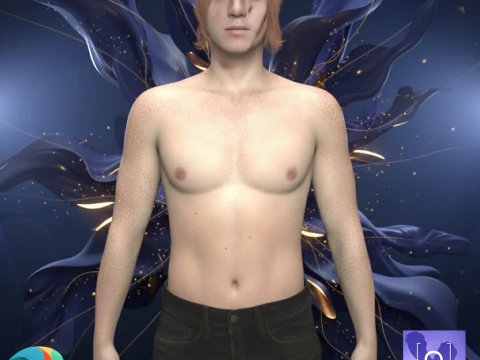 창세기 9장의 윌헴 캐릭터 3D 모델