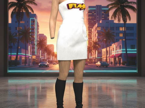 Abito anni '80 per Genesis 9 Modello 3D