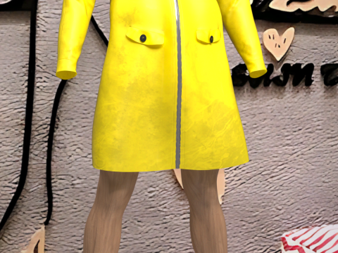 Rain Jacket for Genesis 9 Modèle 3D